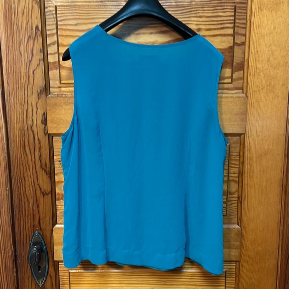 Coldwater Creek Sleeveless layered front tank top XL - Picture 3 of 8
